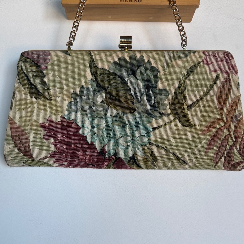 Floral Tapestry Clutch Bag